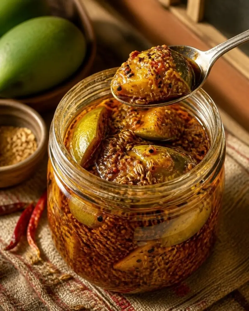 Traditional homemade achar