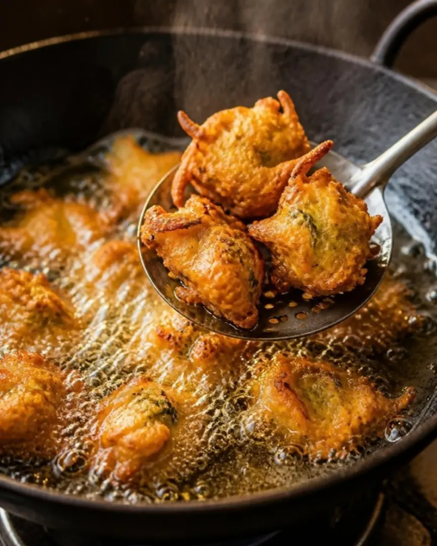 Crisp pakoras